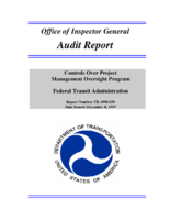 Controls Over Project Management Oversight Program