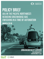 Policy Brief  AVs in the Pacific Northwest Reducing Greenhouse Gas Emissions in a Time of Automation