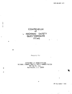 Compendium of Highway Safety Questionnaire Items