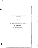 Interstate Commerce Commision Report of the Accident  Investigation Occuring on the PENNSYLVANIA MAPLE OH