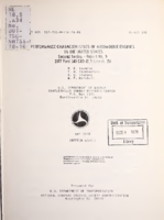 Performance Characteristics of Automotive Engines in the United States  Second Series  Report No 5  1977 Ford 140 CID 23 Liters 2V