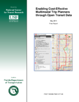Enabling CostEffective Multimodal Trip Planners Through Open Transit Data