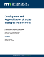 Development and Regionalization of In Situ Bioslopes and Bioswales