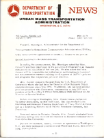 Department of Transportation News Urban Mass Transportation Administration UMTA 7379