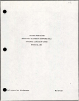 Talking Points for Secretary Elizabeth Hanford Dole to the National League of Cities
