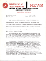 Department of Transportation News Urban Mass Transportation Administration UMTA 7535