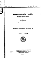 Development of A Portable Radar Simulator