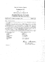 CAM 40 Supplement No 3  CAM 40 Dated Sept 15 1959 Revision To CAM 40