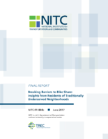 Breaking Barriers to Bike Share Insights from Residents of Traditionally Underserved Neighborhoods