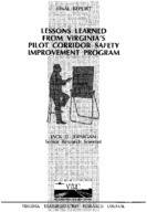 Lessons learned from Virginias pilot corridor safety improvement program