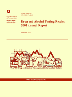 Drug and alcohol testing results 2001 annual report