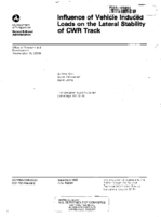 Influence of Vehicle Induced Loads on the Lateral Stability of CWR Track