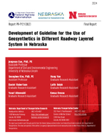 Development of Guideline for the Use of Geosynthetics in Different Roadway Layered System in Nebraska