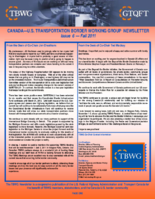 Canada  US Transportation Border Working Group Newsletter Issue 6  Fall 2011