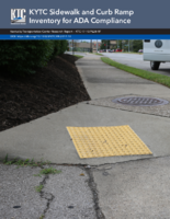 KYTC sidewalk and curb ramp inventory for ADA compliance