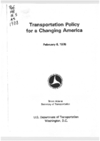 Transportation Policy for a Changing America