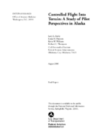 Controlled Flight into Terrain A Study of Pilot Perspectives in Alaska