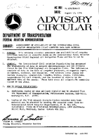 AC 15053605 Announcement of Availability of the International Civil Aviation Organization ICAO Computer Data Bank Material