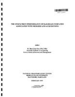 The Stock Price Performance of Railroad Companies Associated with Mergers and Acquisitions