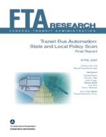 Transit Bus Automation State and Local Policy Scan Final Report