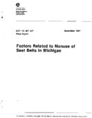 Factors Related to Nonuse of Seat Belts in Michigan