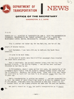 Remarks by US Secretary of Transportation John A Volpe for Groundbreaking Ceremonies Massachusetts Bay Transit Authority MBTA South Bay Maintenance Center Boston Massachusetts Saturday September 16 1972