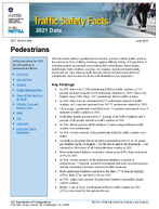 Traffic Safety Facts 2021 Data Pedestrians