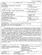 Texas Travel Forecasting Annotated Bibliography