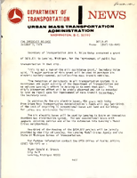 Department of Transportation News Urban Mass Transportation Administration DOTR49