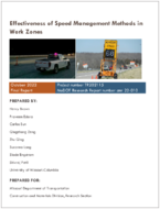 Effectiveness of Speed Management Methods in Work Zones