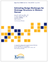 Estimating design discharges for drainage structures in western Kansas