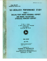 ILS Localizer Performance Study Part I DallasFort Worth Regional Airport and Model Validation  Syracuse Hancock Airport