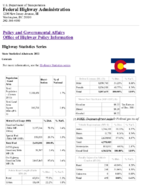 Highway Statistics Series State Statistical Abstracts 2012  Colorado
