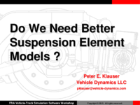 Do We Need Better Suspension Element Models