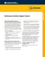 Maintenance Decision Support System