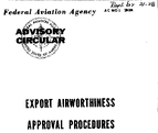 AC 212A CHANGE 1 Export Airworthiness Approval Procedures