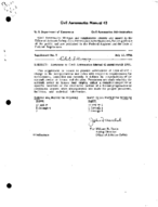 CAM 43 Supplement No 3  Revision To CAM 43 Revisions To Civil Aeronautics Manual 43 Dated March 1955