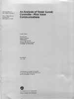 An Analysis of Tower Local Controller  Pilot Voice Communications