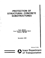 Protection of structural concrete substructures