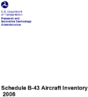 Schedule B43 Aircraft Inventory 2006