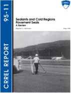Sealants and cold regions pavement seals  a review