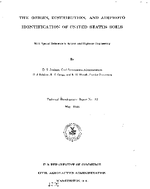 The Origin Distribution and Airphoto Identification of United States Soils