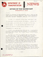 Remarks by Secretary of Transportation John A Volpe at the Johns Hopkins University TeachIn