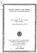 Bright Display Equipment for Surveillance Radar