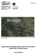 Application of Paleoflood Surveys for the Southern Black Hills of South Dakota
