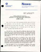 Remarks Prepared for Delivery by Secretary of Transportation Elizabeth Hanford Dole Dedication of US Coast Guard Reserve Training Center
