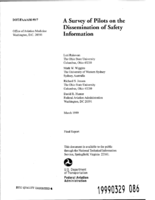 A Survey of Pilots on the Dissemination of Safety Information
