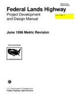 Federal Lands Highway Project Development and Design Manual   June 1996 Metric Revision