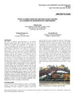 Finite element analysis and fullscale testing of locomotive crashworthy components