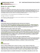 Human Environment Digest October 15 2020